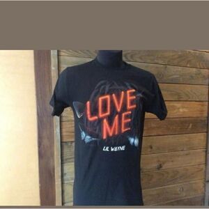 Lil Wayne xs tshirt screen top short sleeve concert unisex tee black top